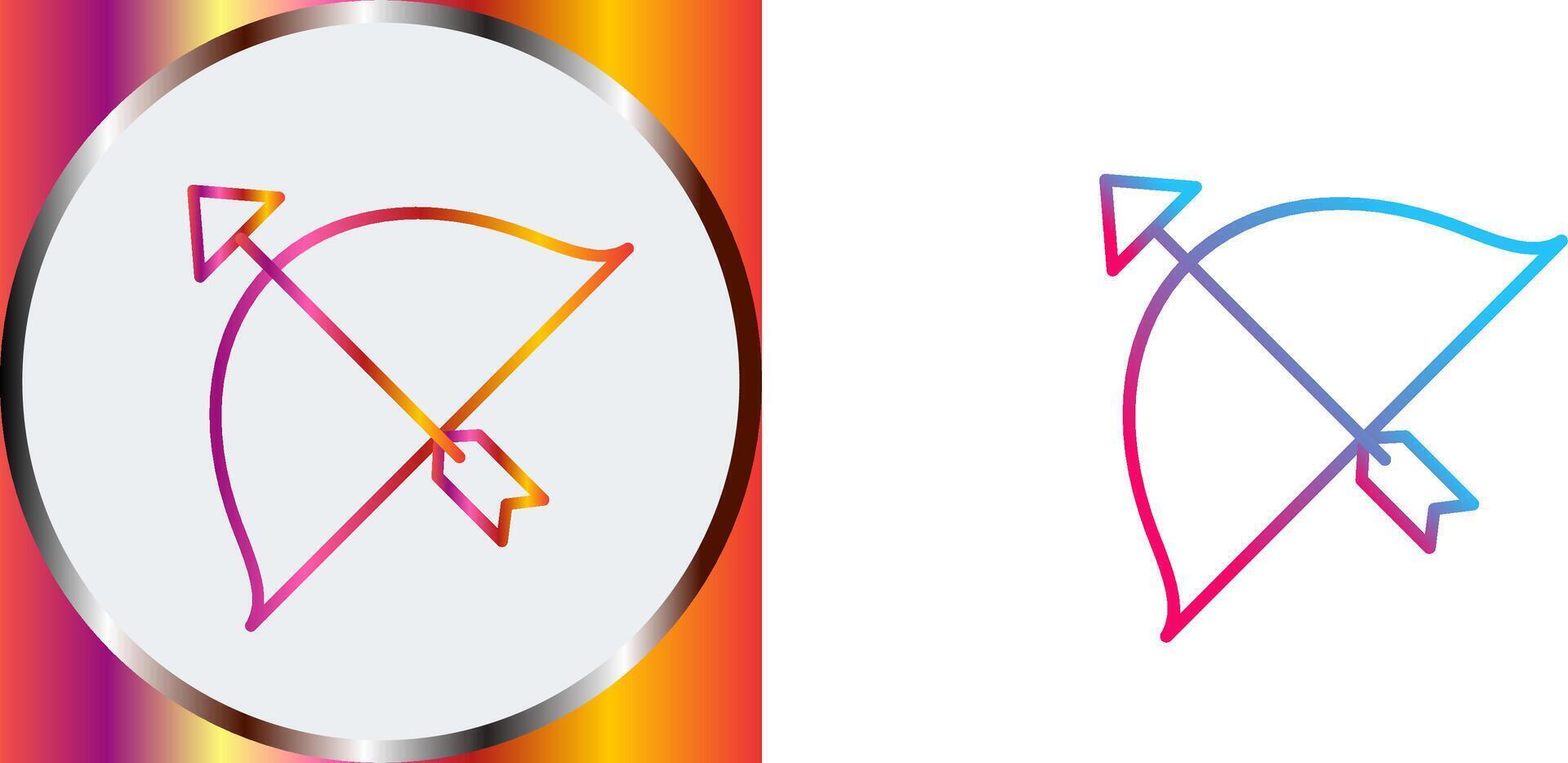 Unique Archery Icon Design vector
