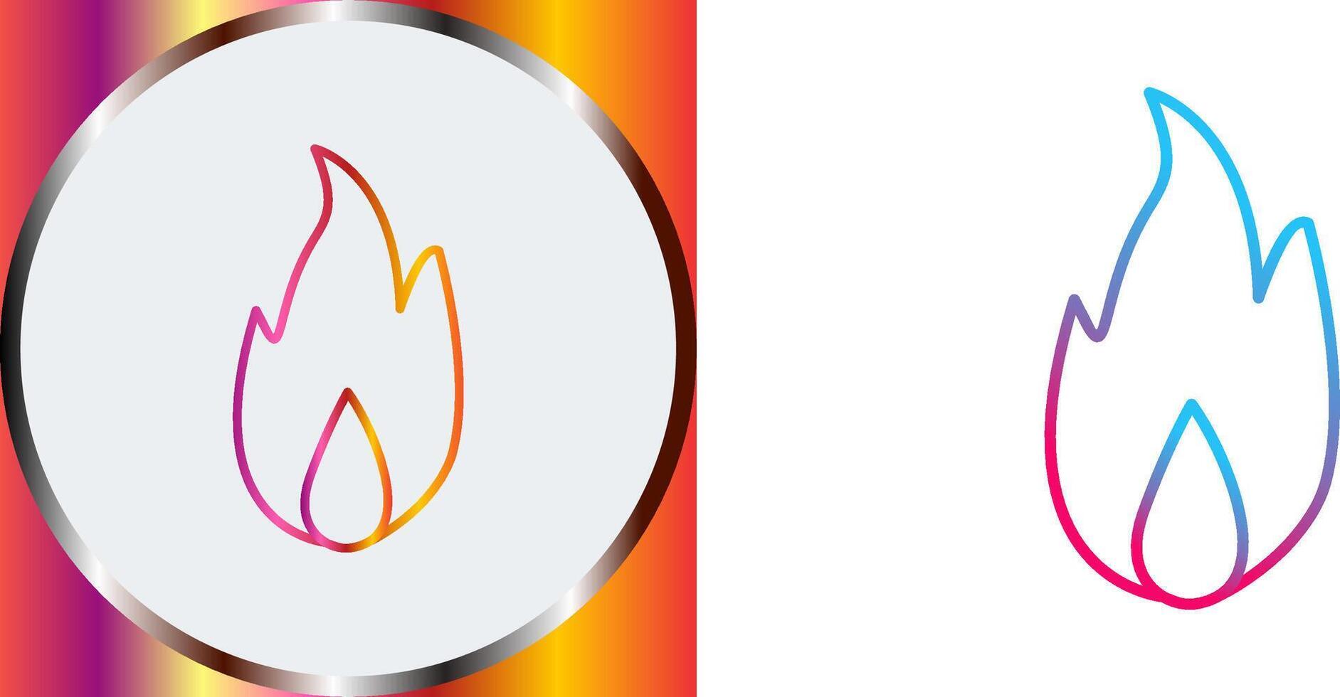 Unique Fire Icon Design vector