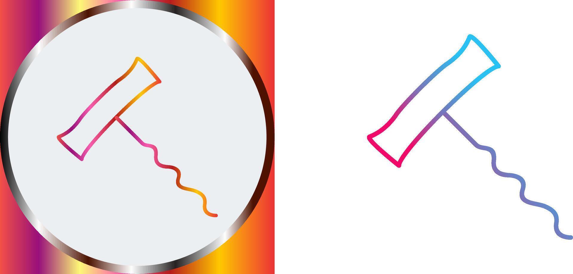 Unique Corkscrew Icon Design vector