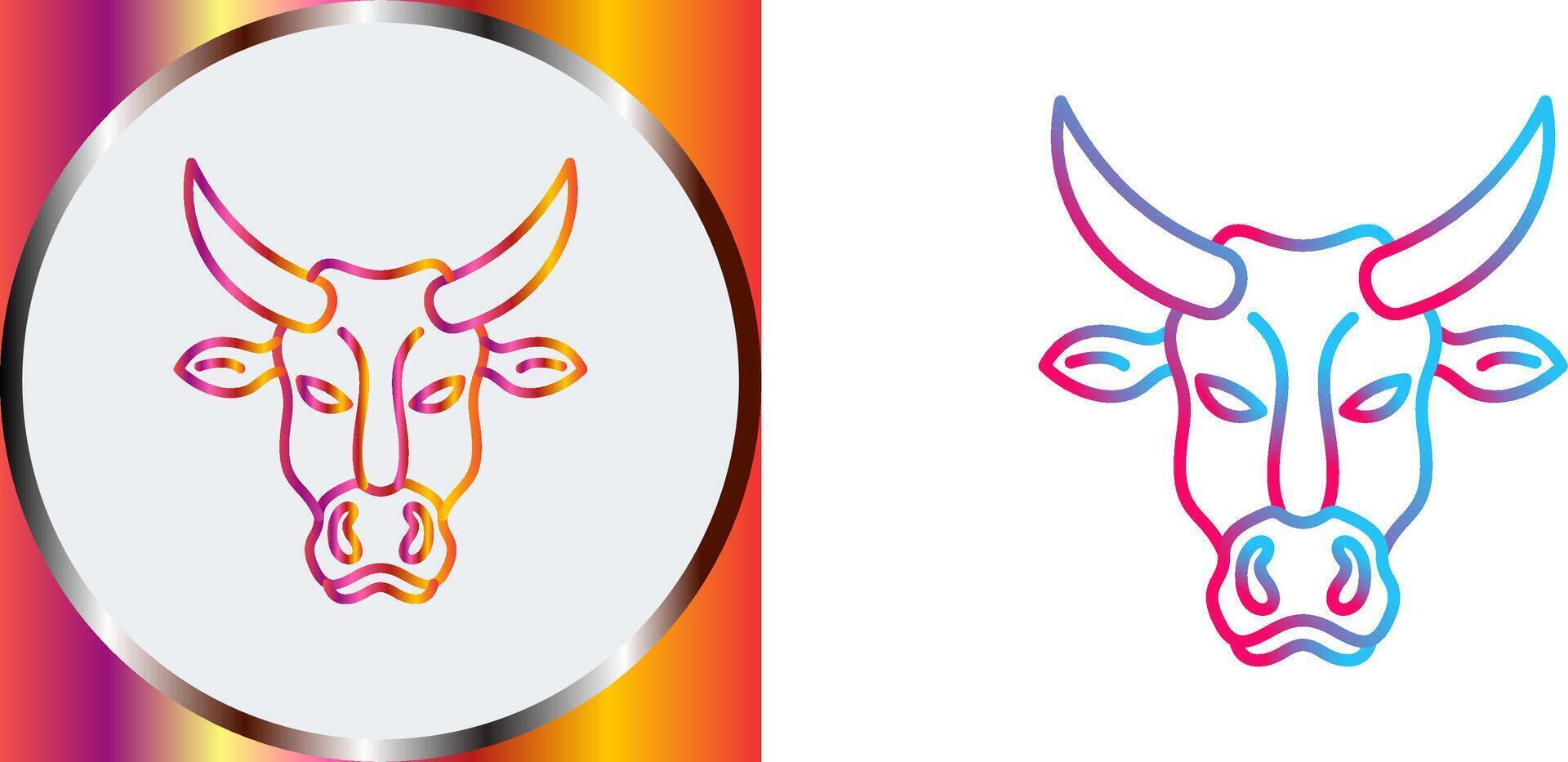 Cow Icon Design vector