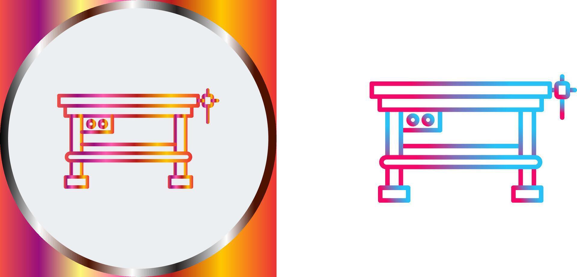 Work Bench Icon Design vector