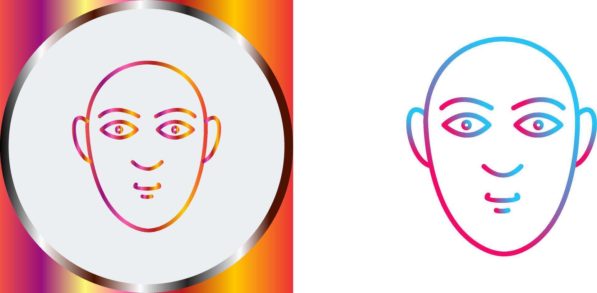 Human Face Icon Design vector