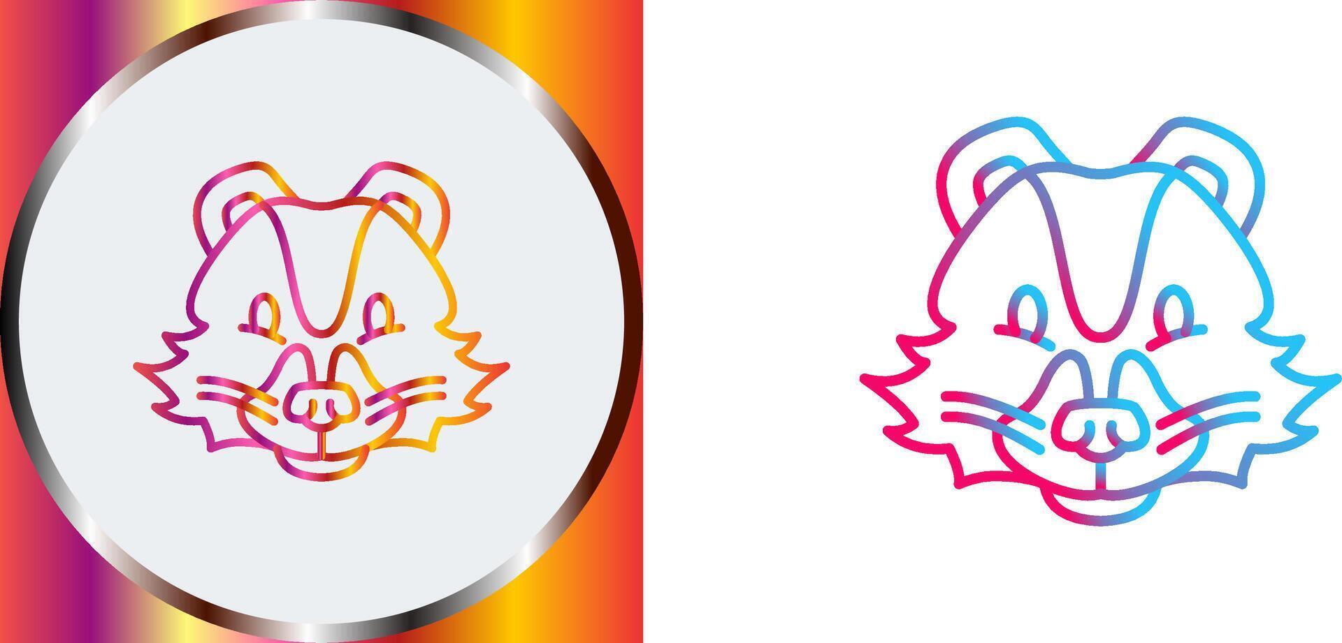 Skunk Icon Design vector