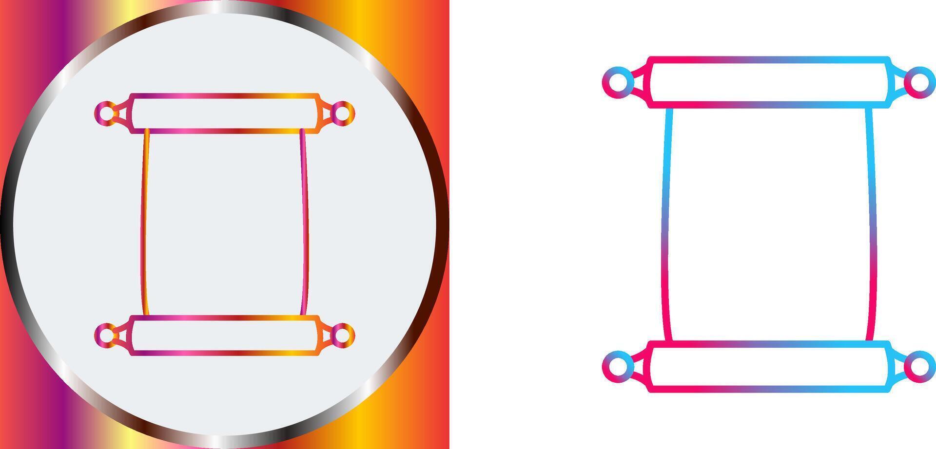 Scroll of Paper Icon Design vector