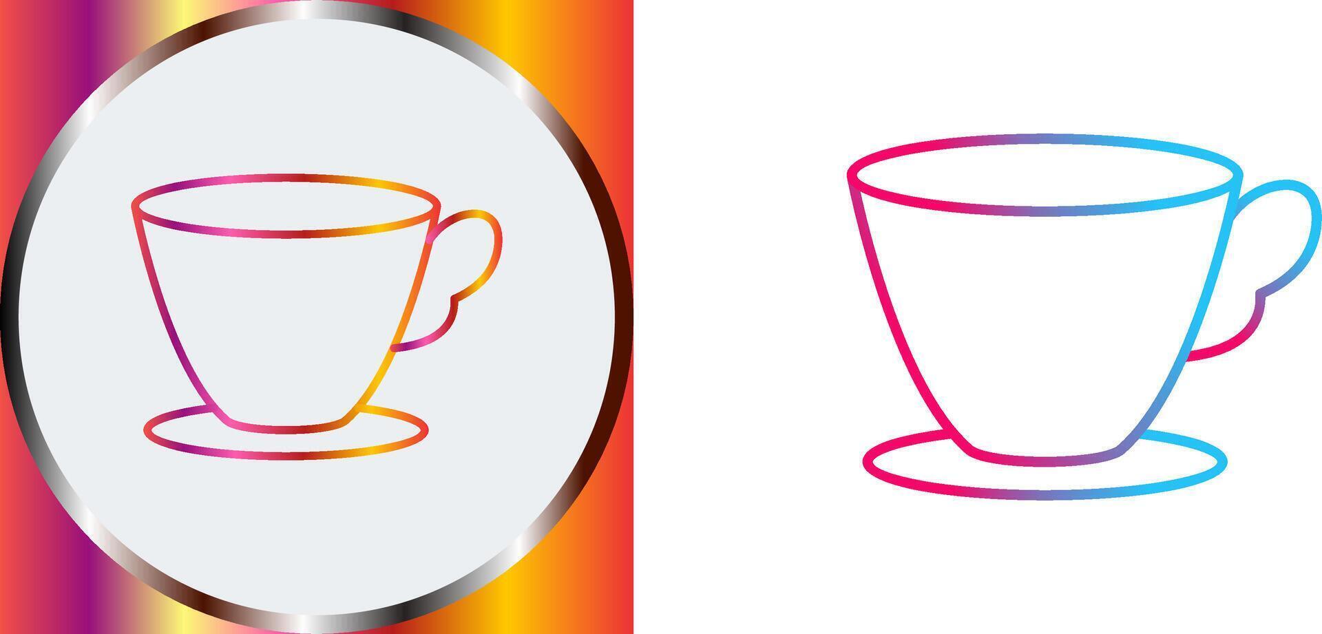 Tea Cup Icon Design vector
