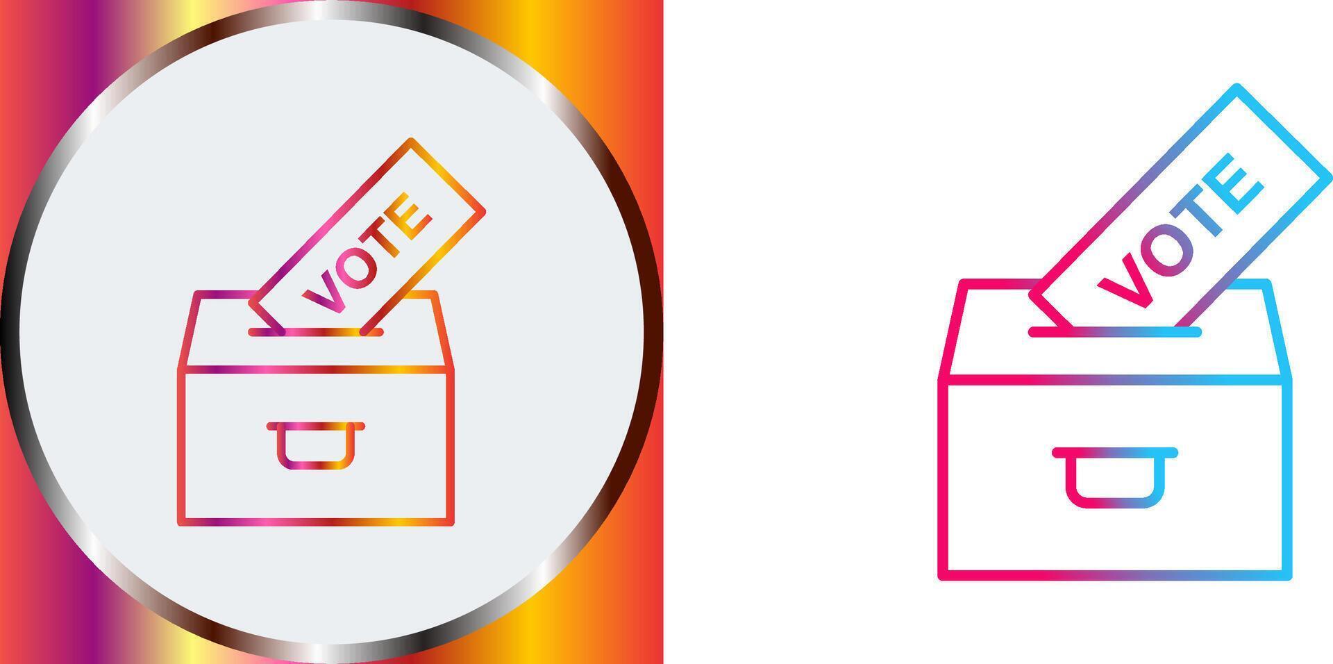 Casting Vote Icon Design vector