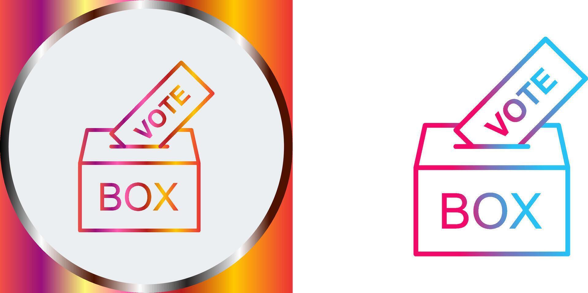 Giing Vote Icon Design vector