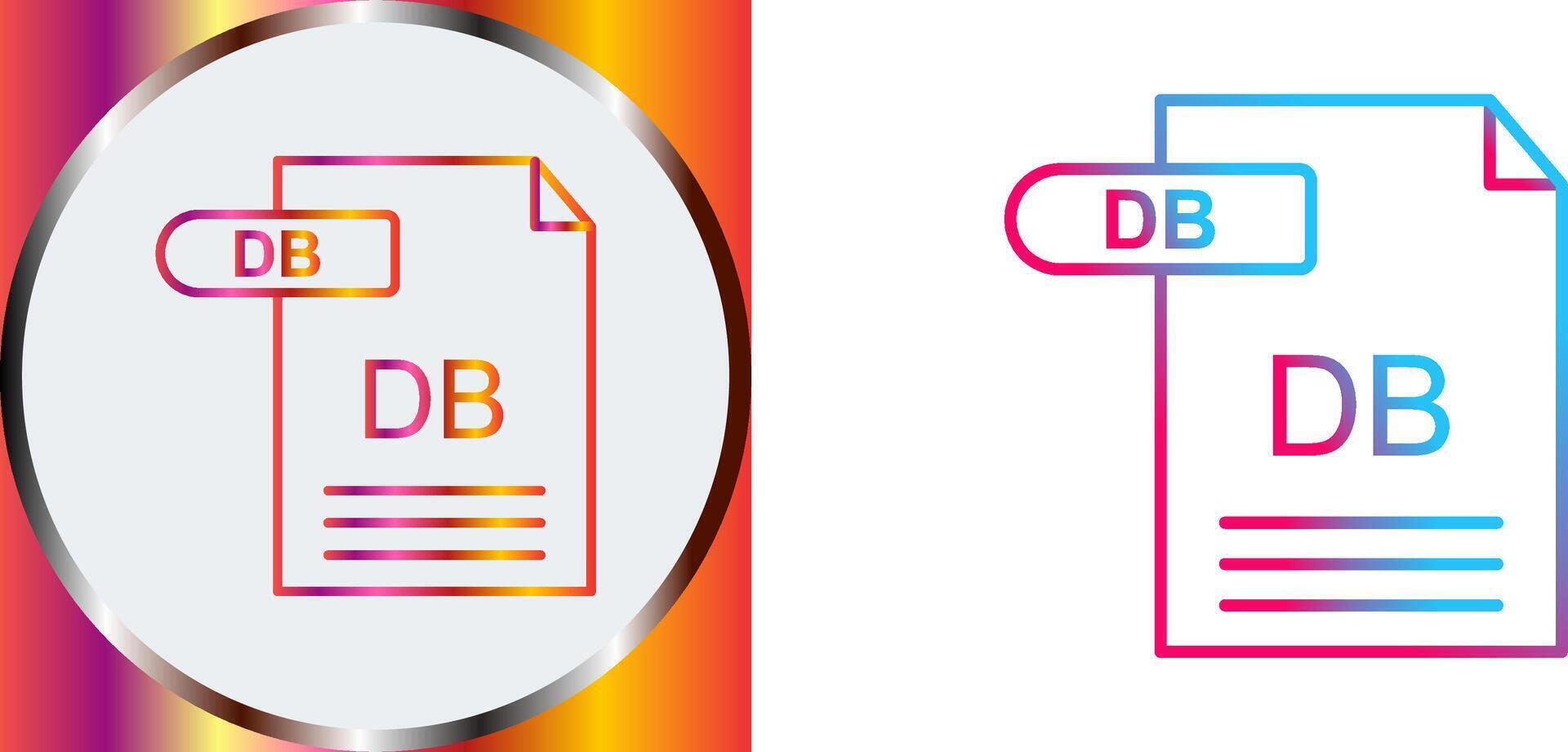 DB Icon Design vector