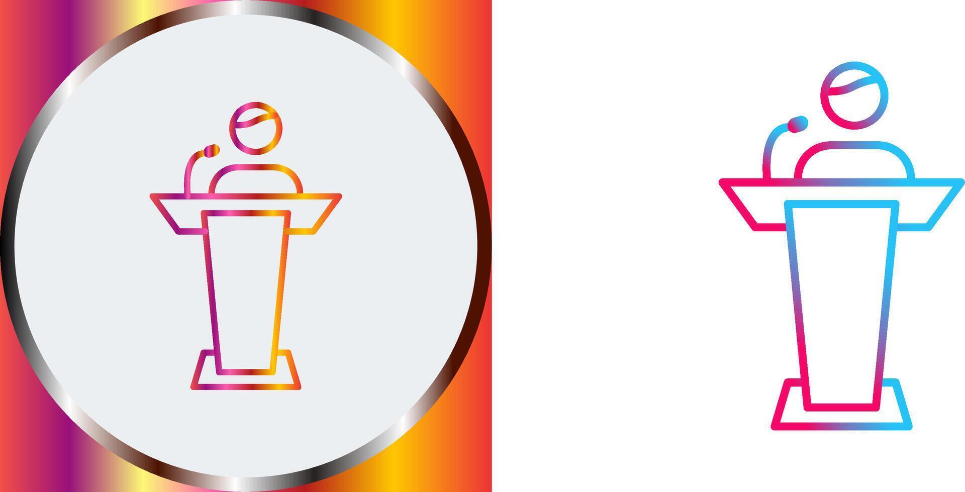 Elected Candidate Icon Design vector