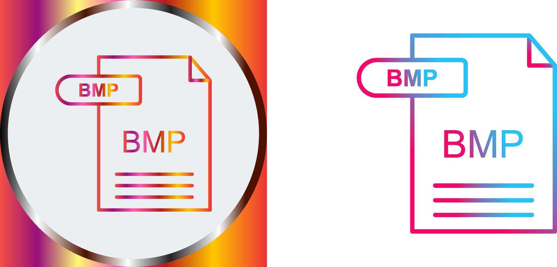 BMP Icon Design vector