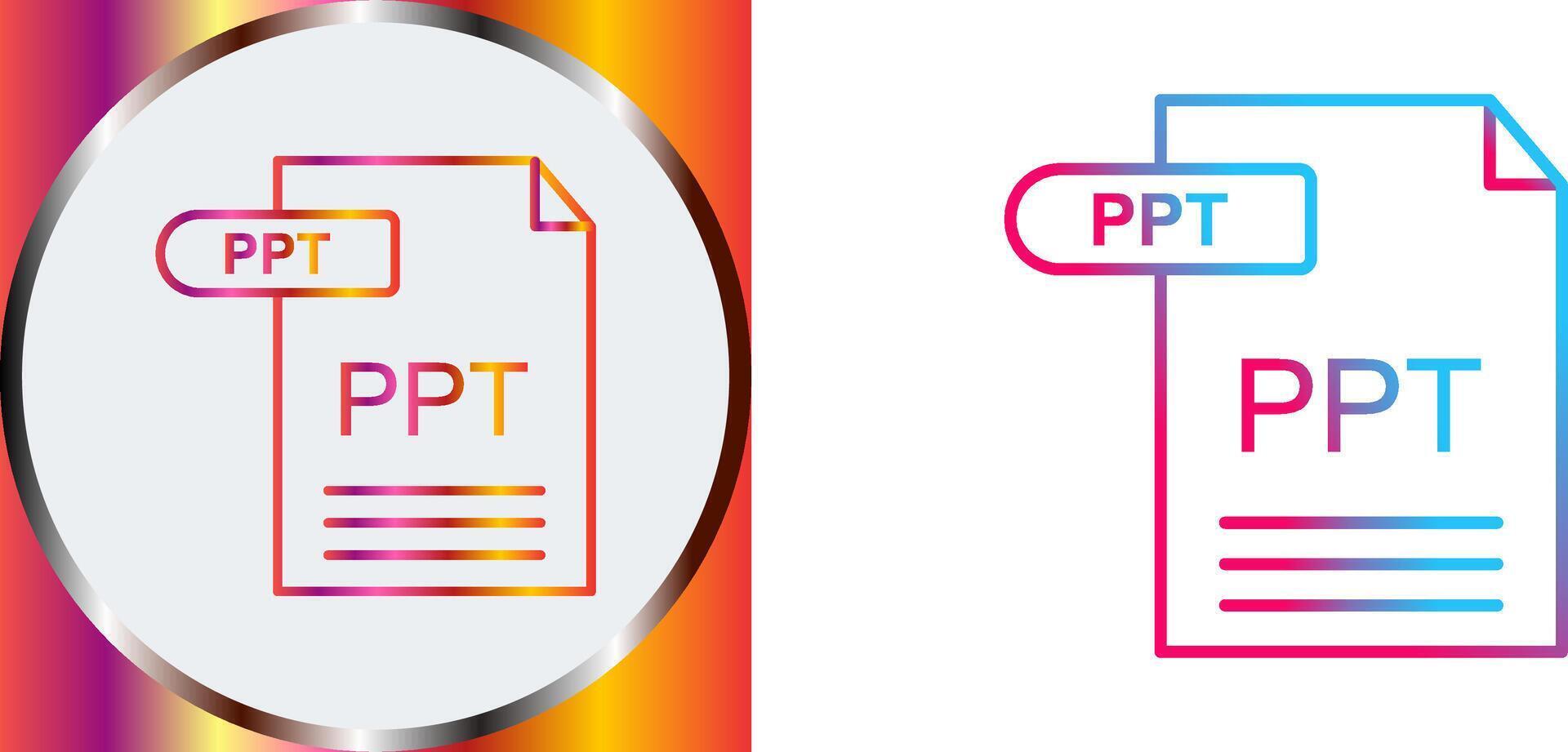 PPT Icon Design vector