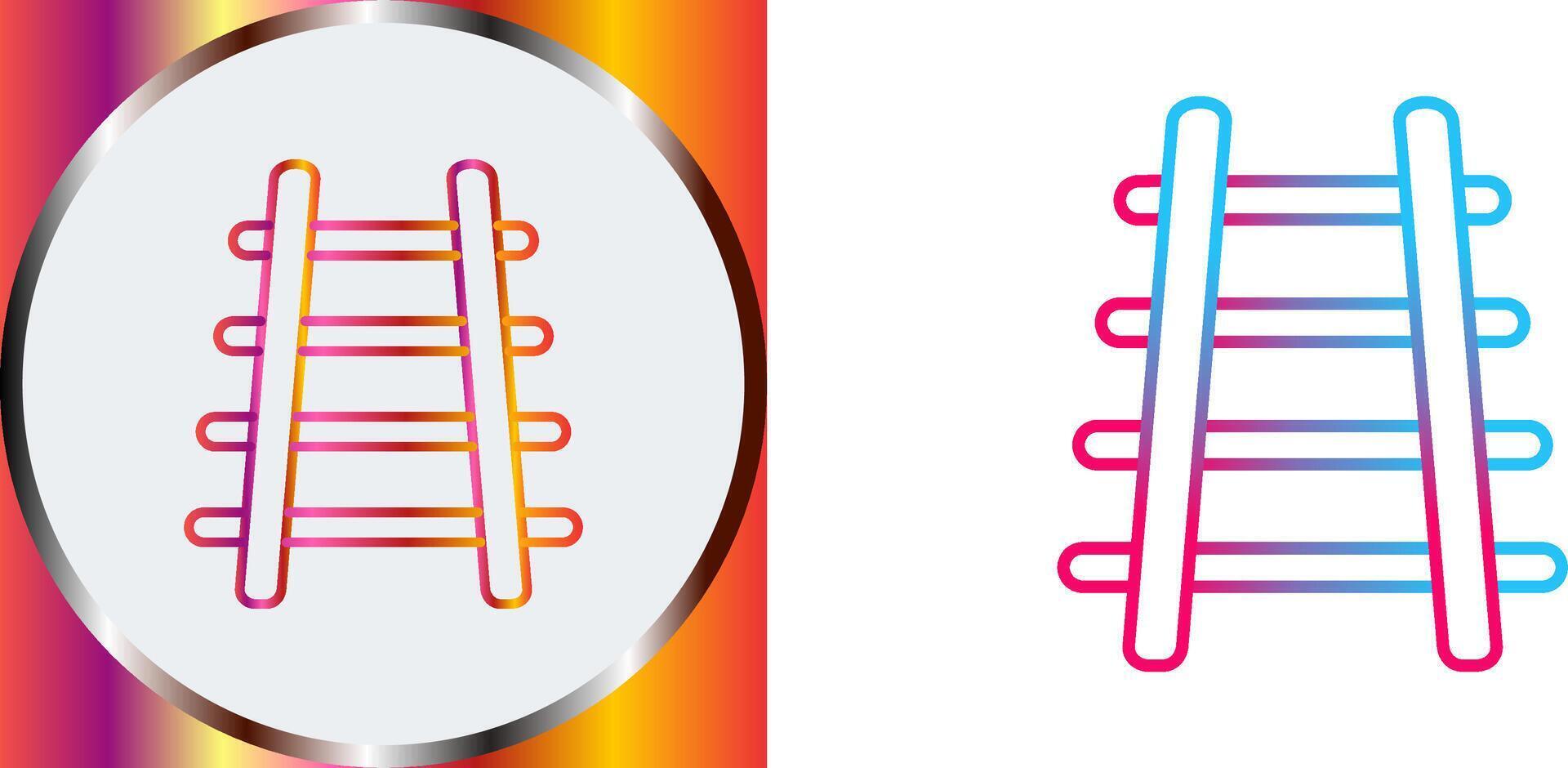 Train Tracks Icon Design vector