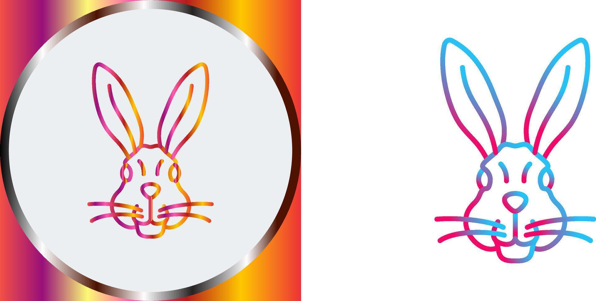Rabbit Icon Design vector