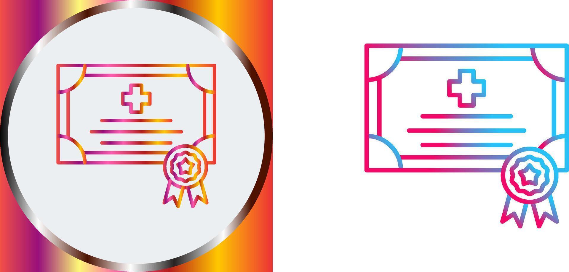 Certificate Icon Design vector