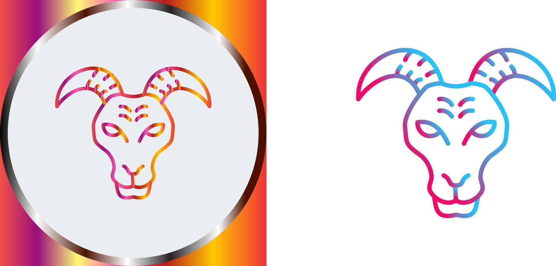 Goat Icon Design vector
