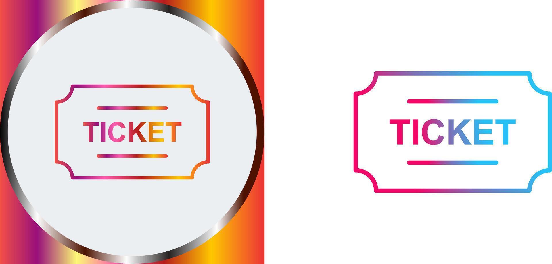 Tickets Icon Design vector