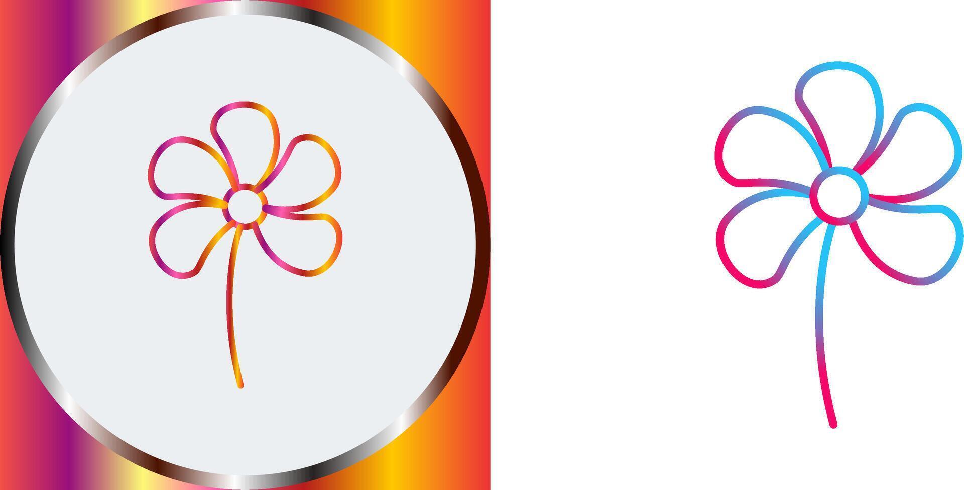 Small flowers Icon Design vector