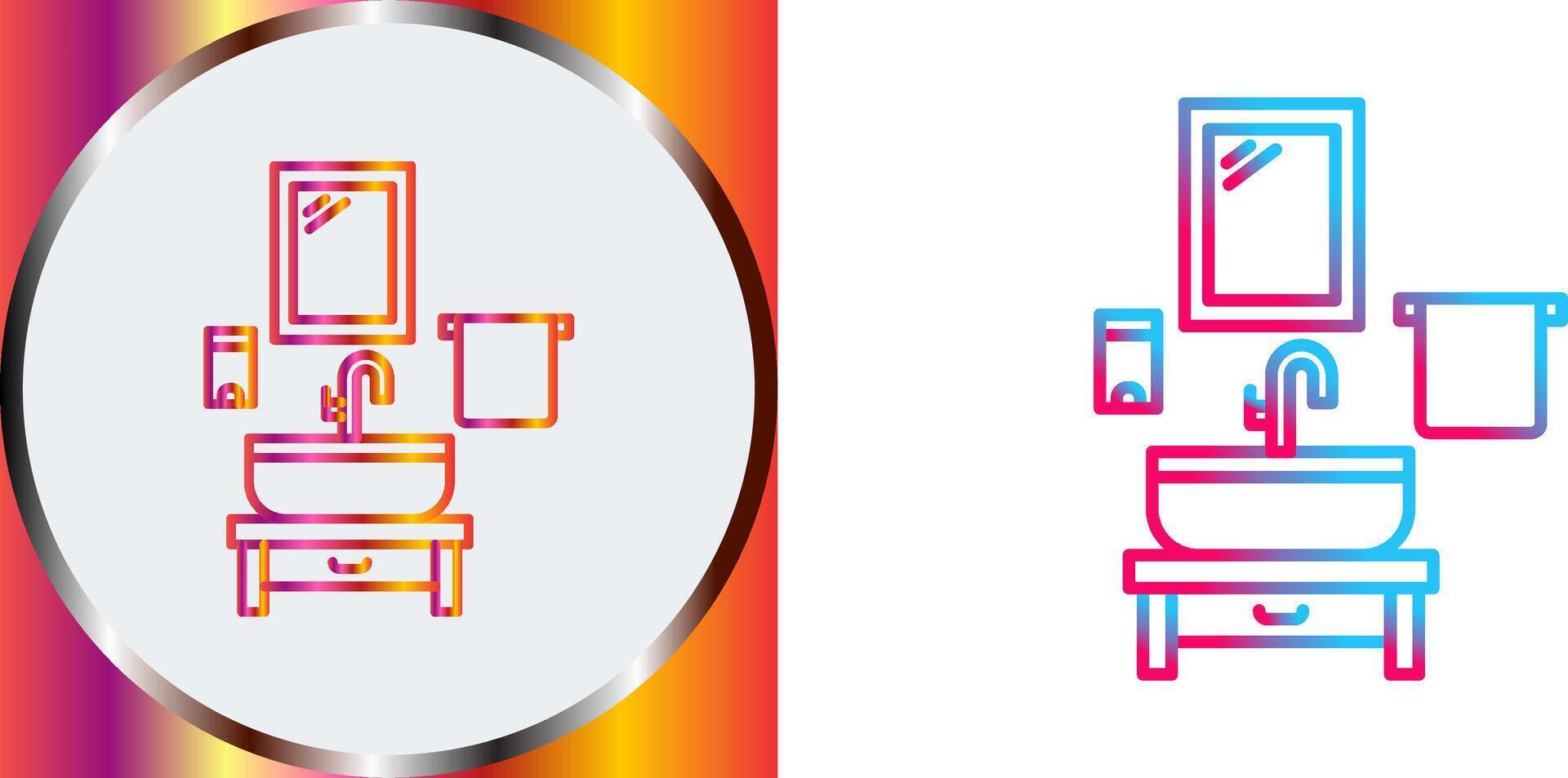 Washbasin Icon Design vector