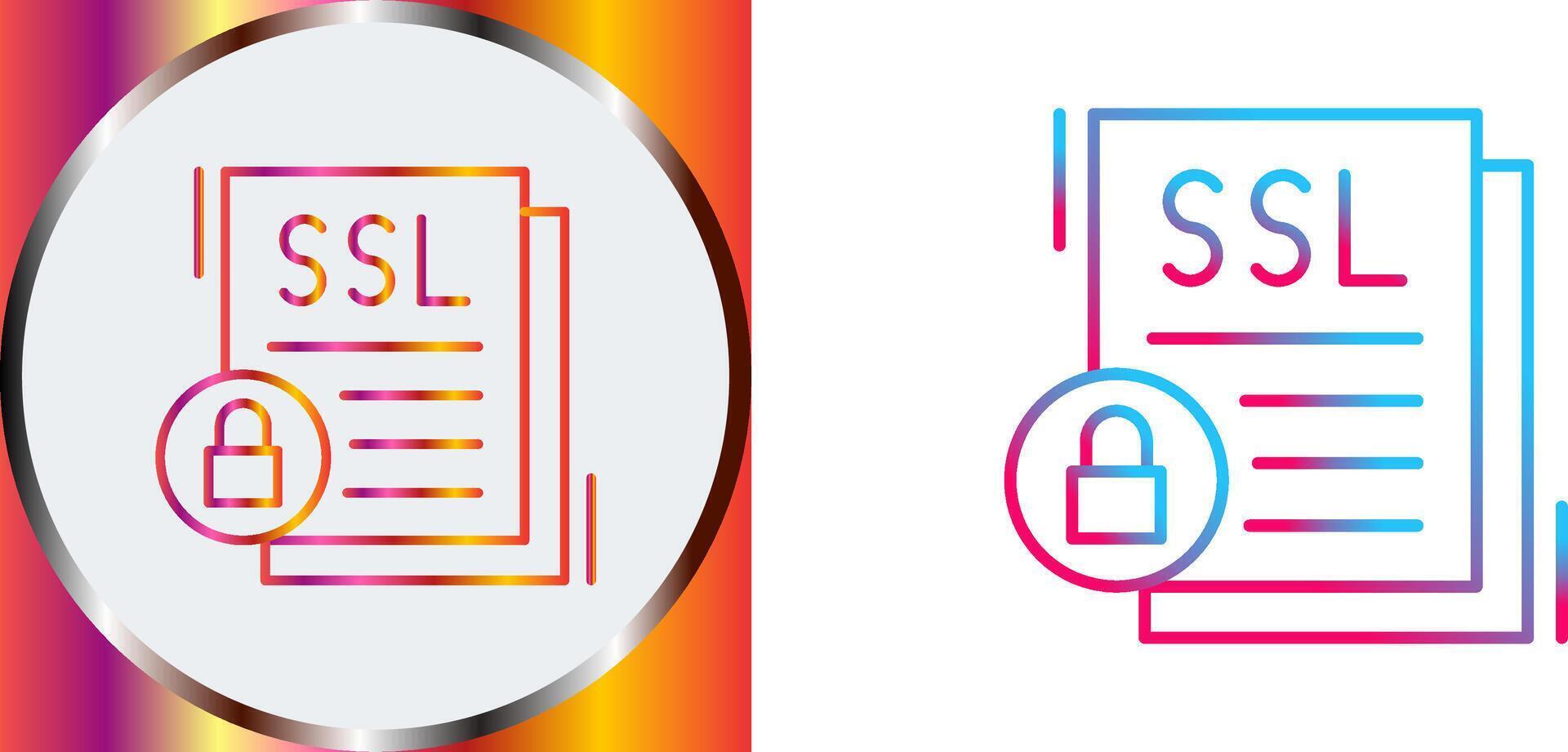 SSL Icon Design vector