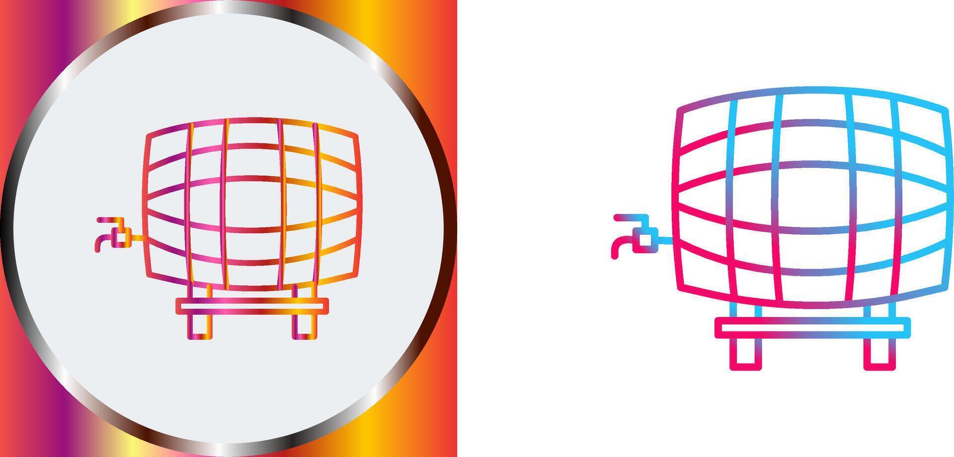 Barrel with Tap Icon Design vector