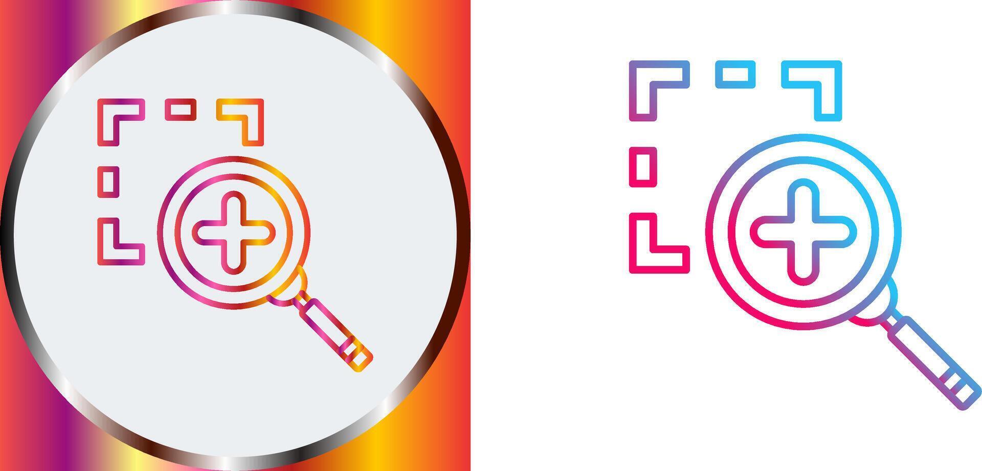 Zoom In Icon Design vector