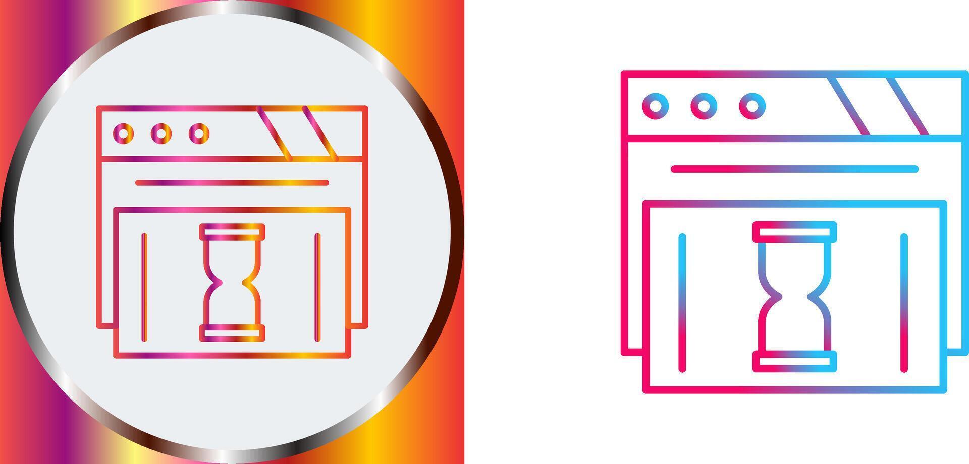 Waiting Icon Design vector