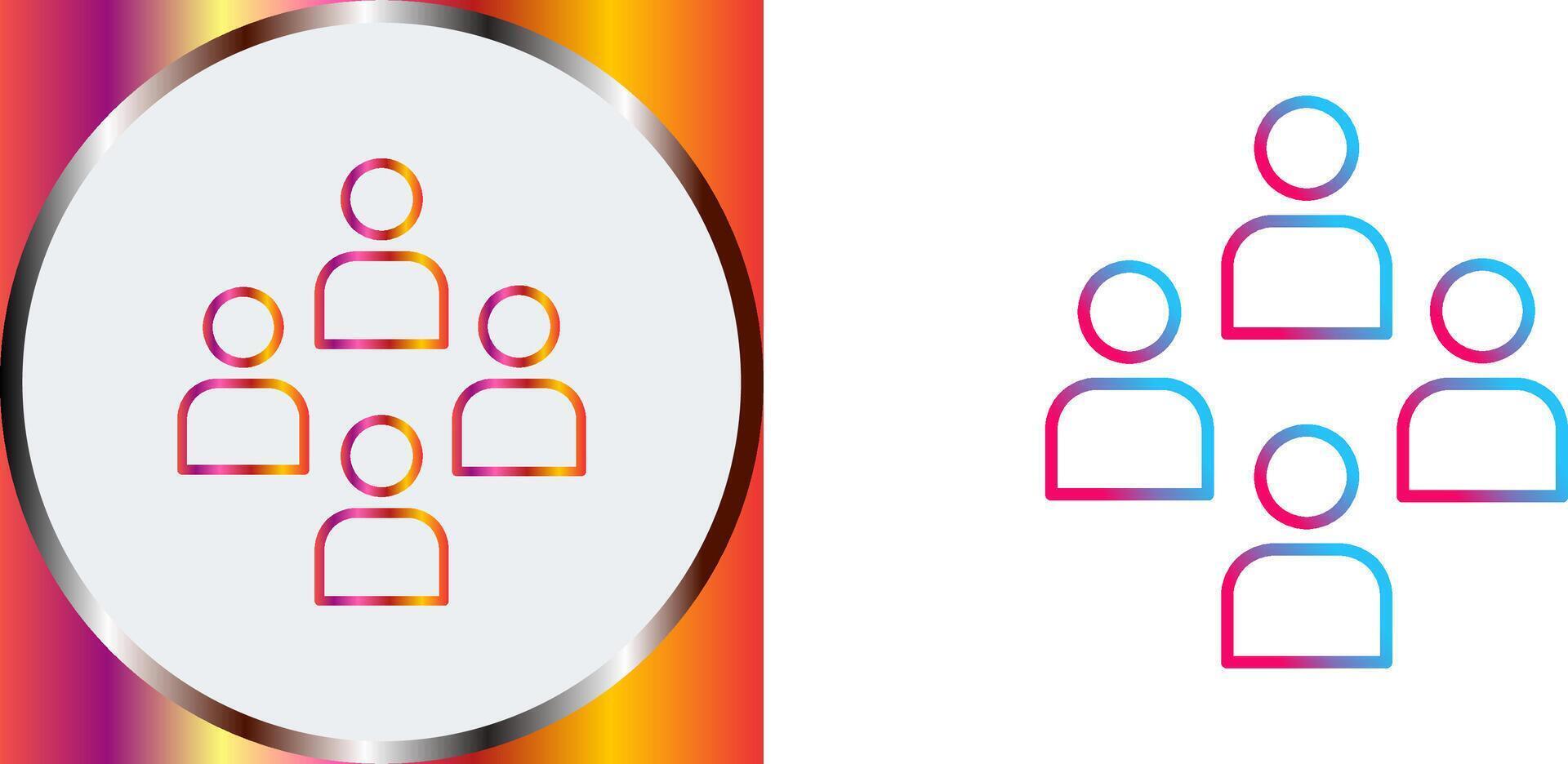 Network Group Icon Design vector