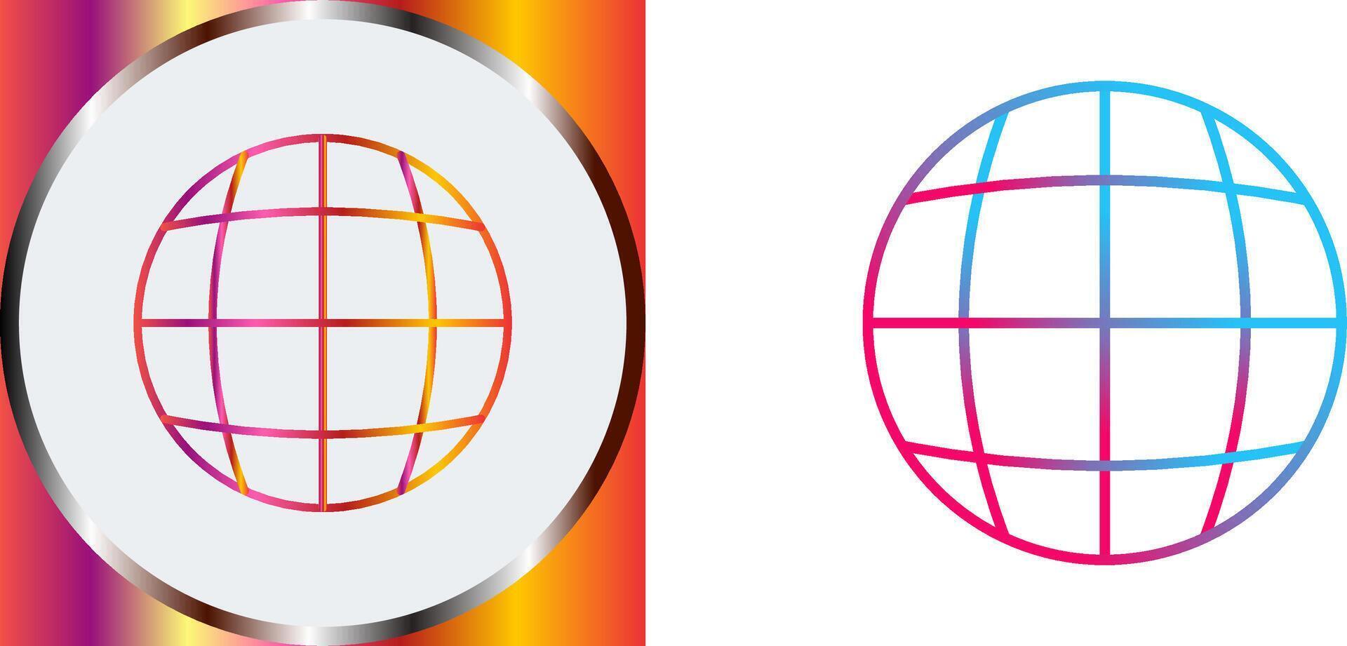 Globe Icon Design vector