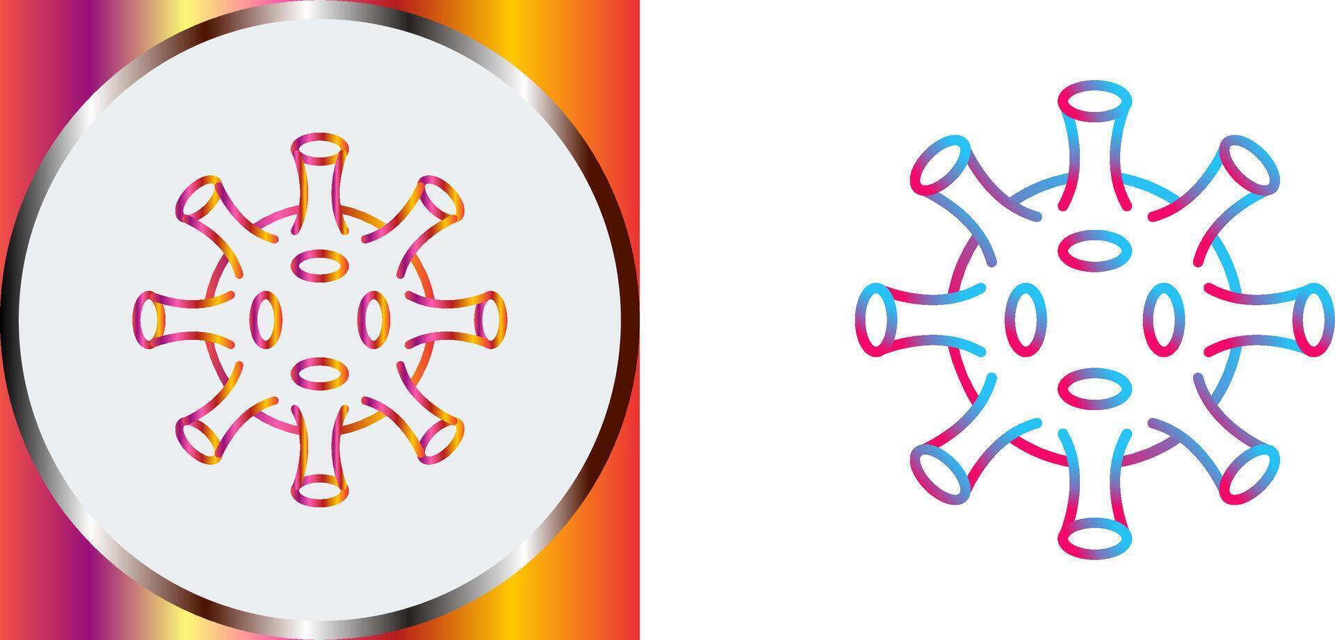Virus Icon Design vector