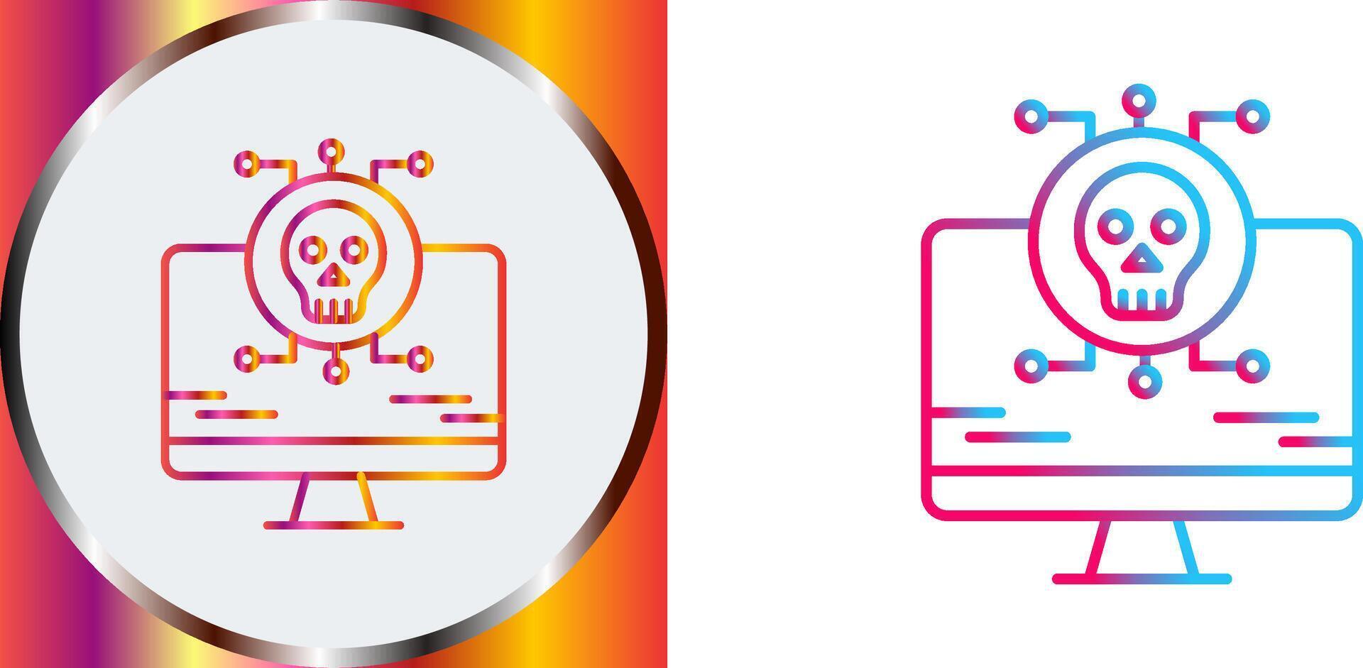 Virus Attack Icon Design vector