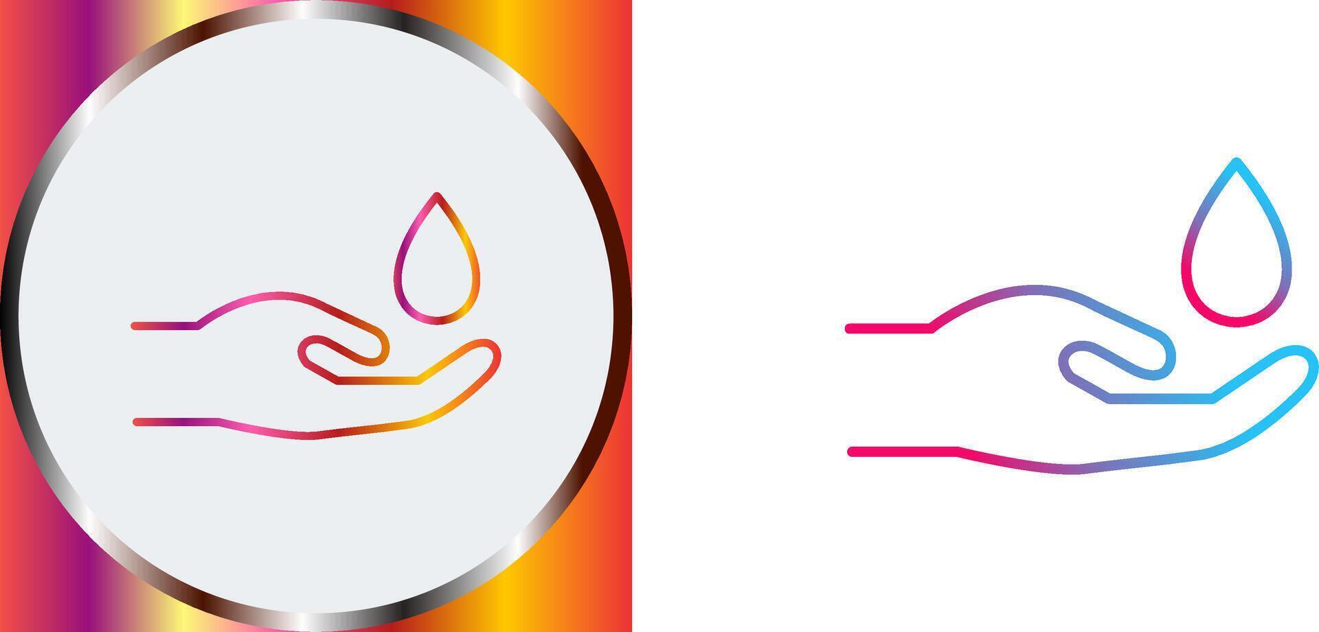Hands Airdrop Icon Design vector