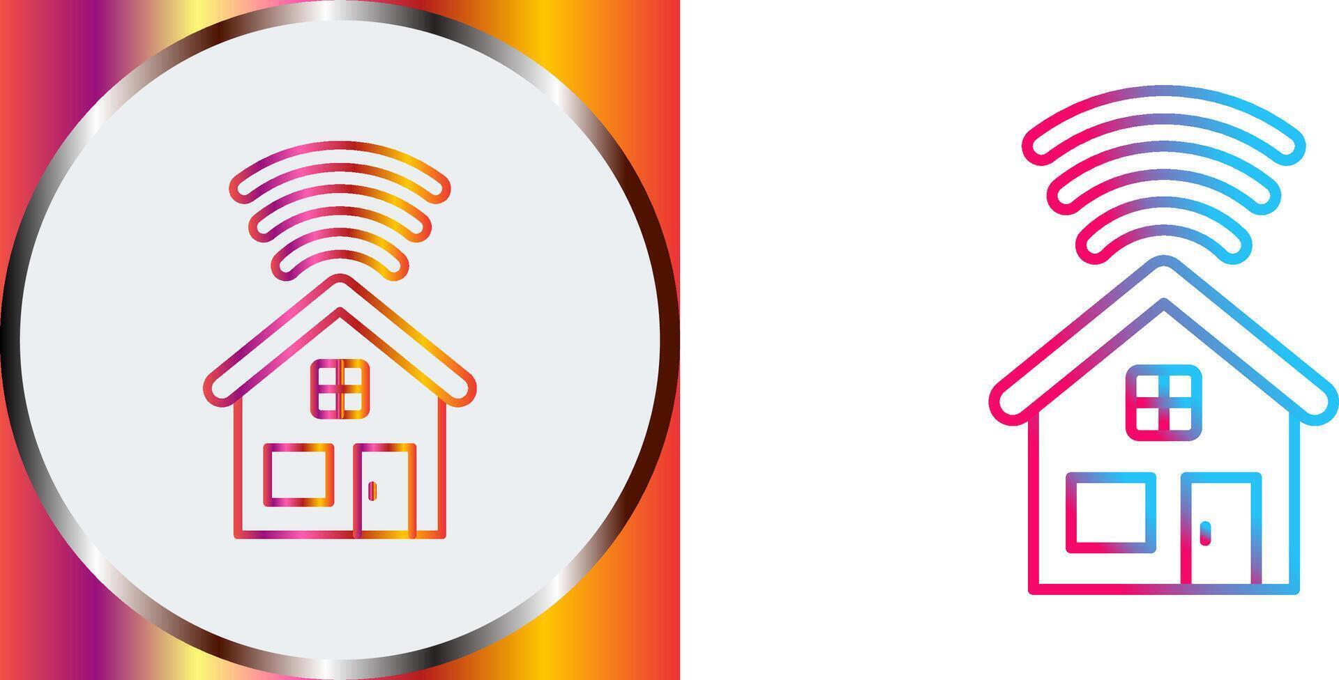 Smart House Icon Design vector