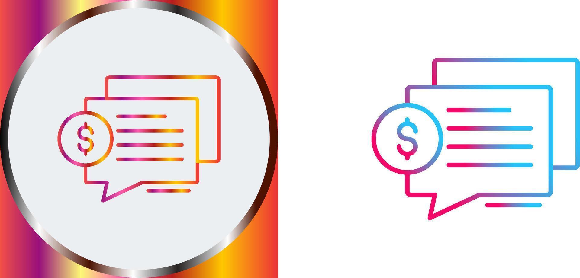 Dialog Icon Design vector
