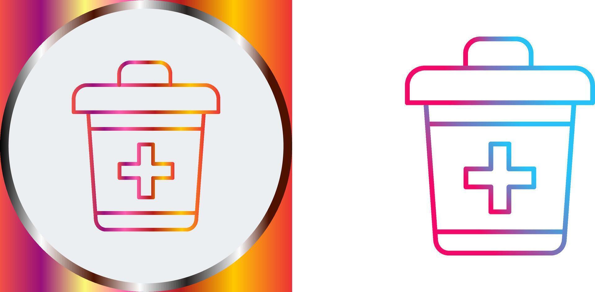 Dustbin Icon Design vector