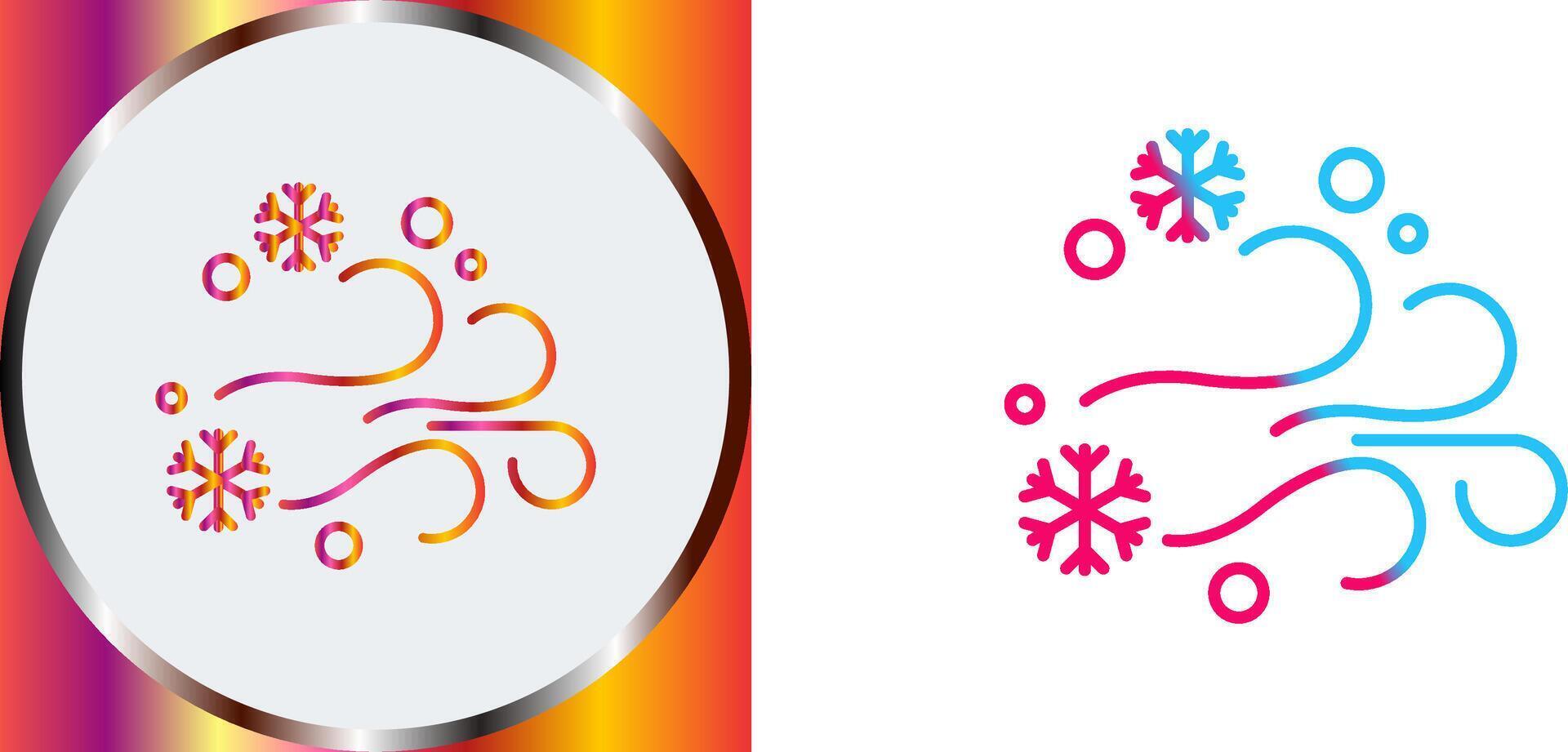 Blizzard Icon Design vector