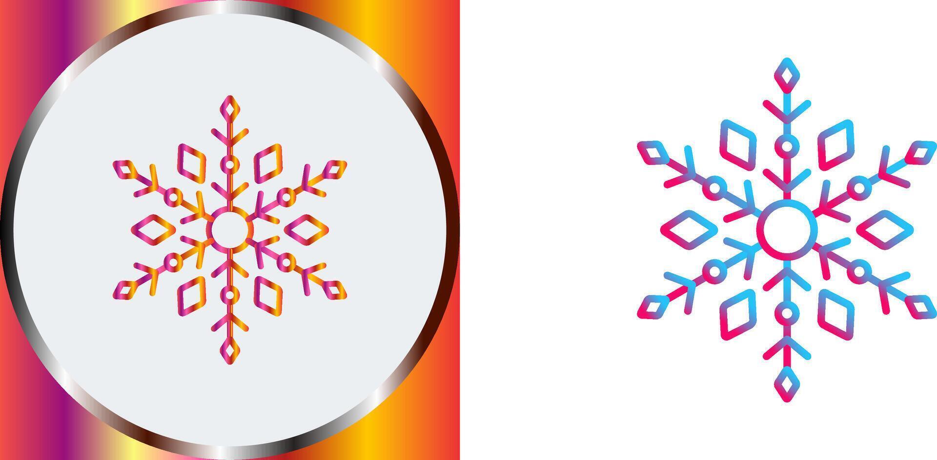 Snow Flake Icon Design vector