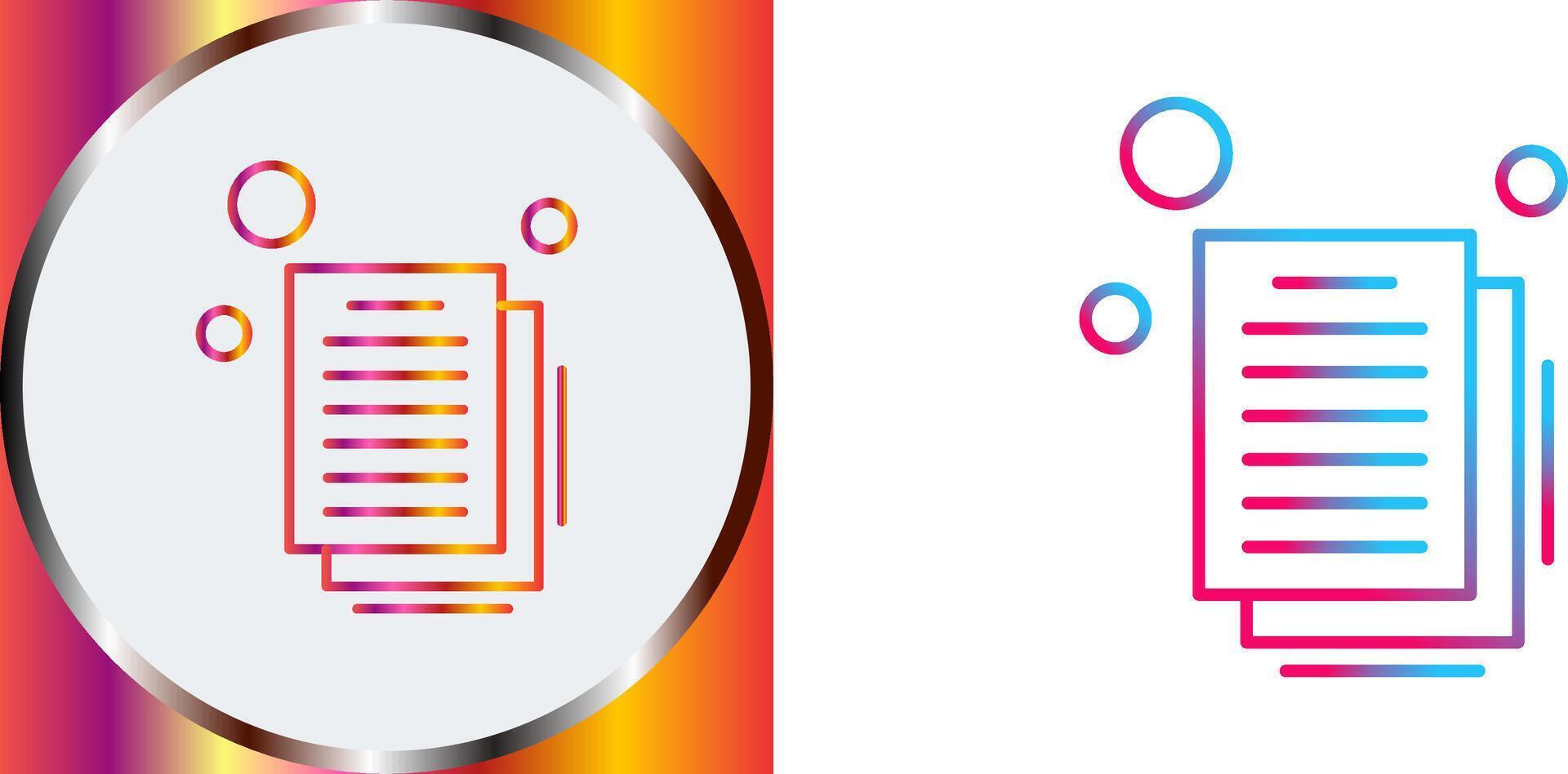 Document Icon Design vector