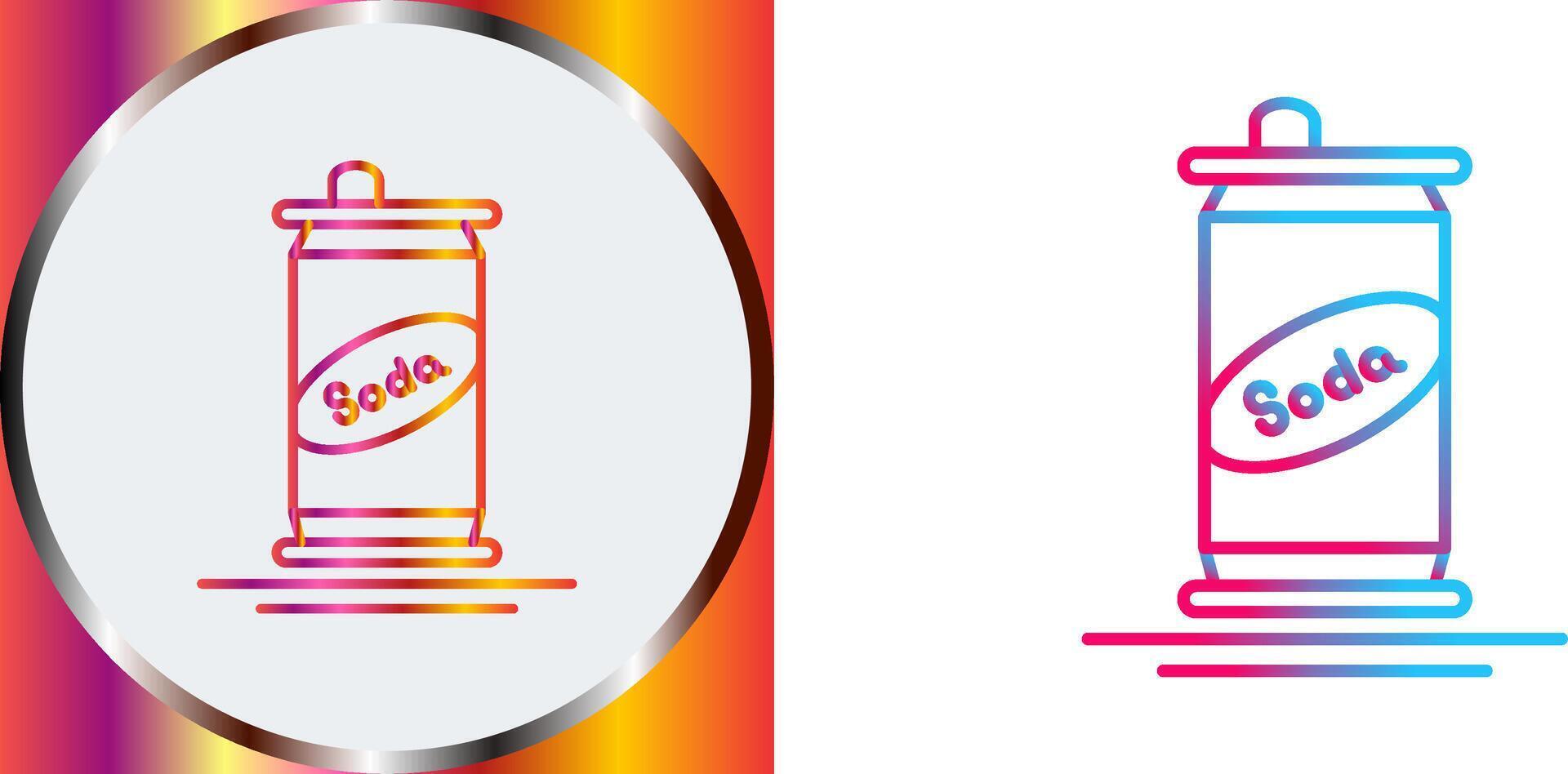 Soda Can Icon Design vector