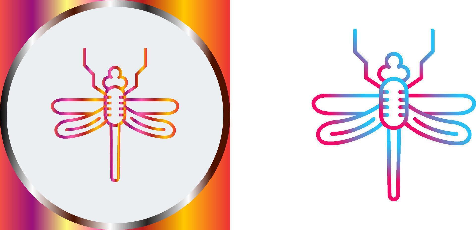 Dragonfly Icon Design vector