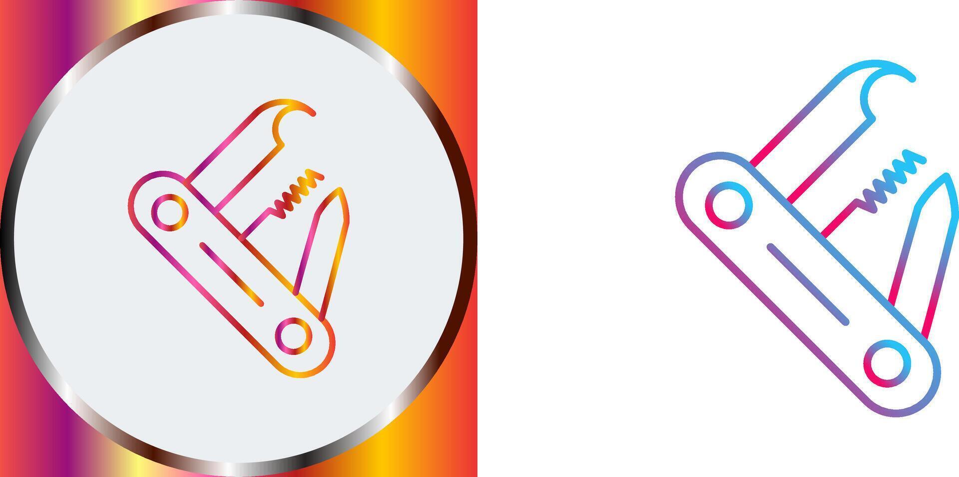 Swiss Army Knife Icon Design vector