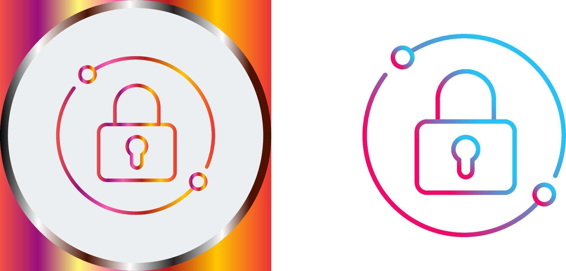 Pad Lock Icon Design vector