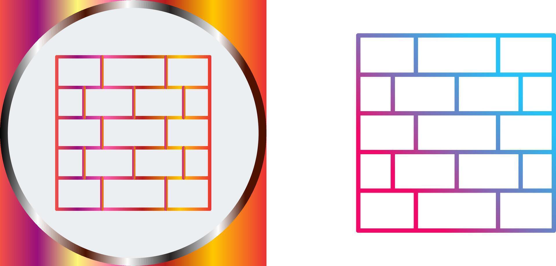 Wall Icon Design vector