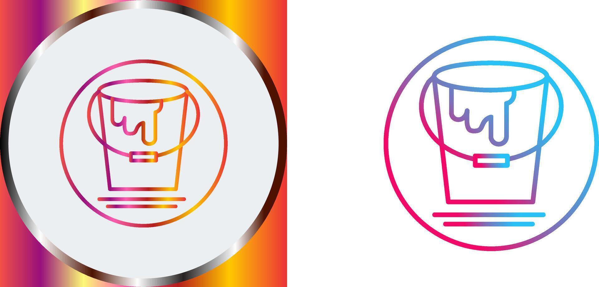 Paint Bucket Icon Design vector
