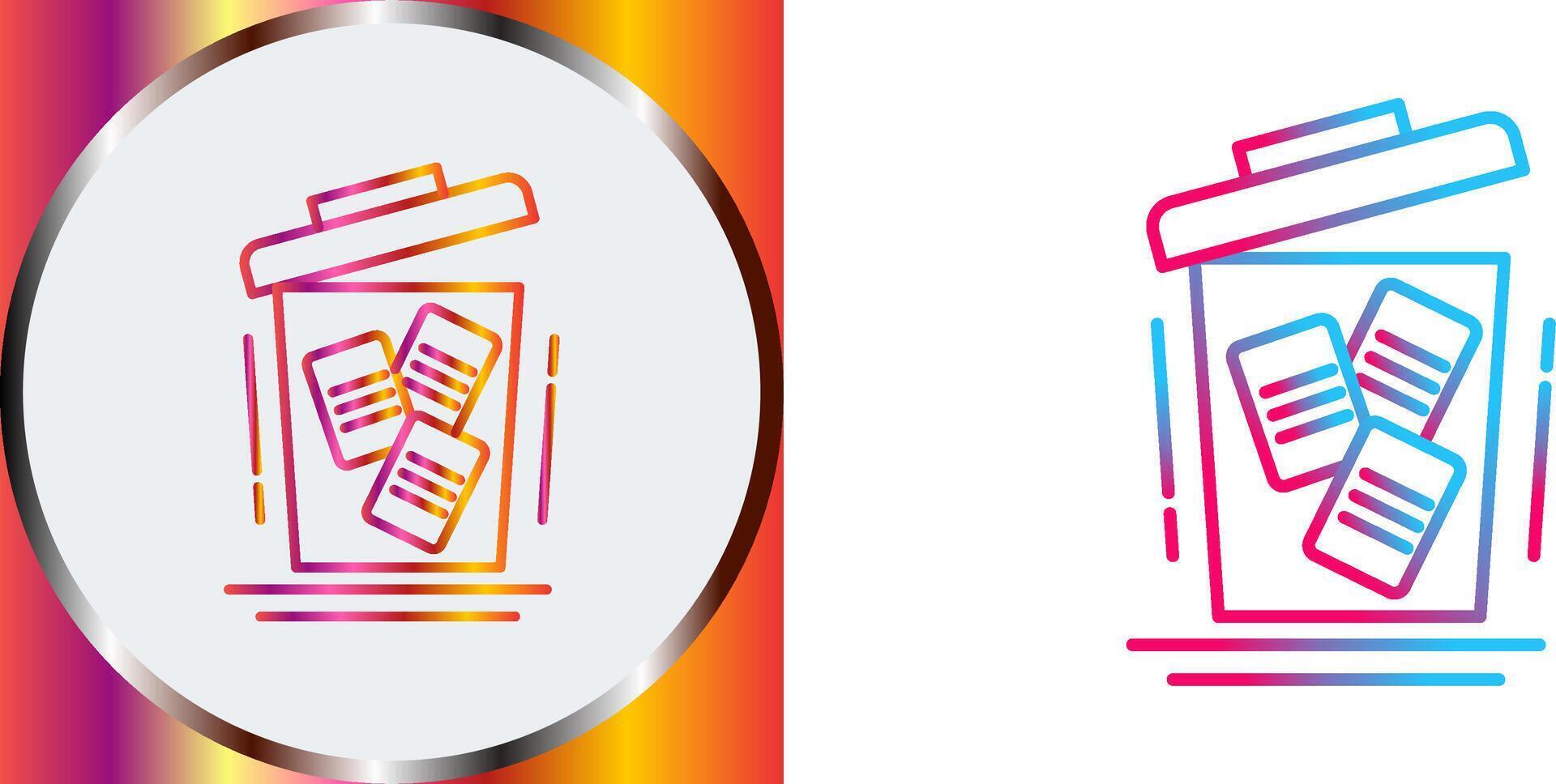 Delete Icon Design vector