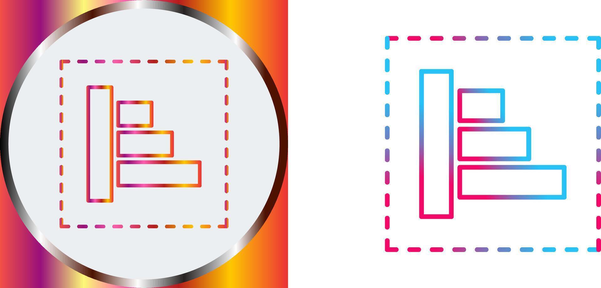 Object Alignment Icon Design vector