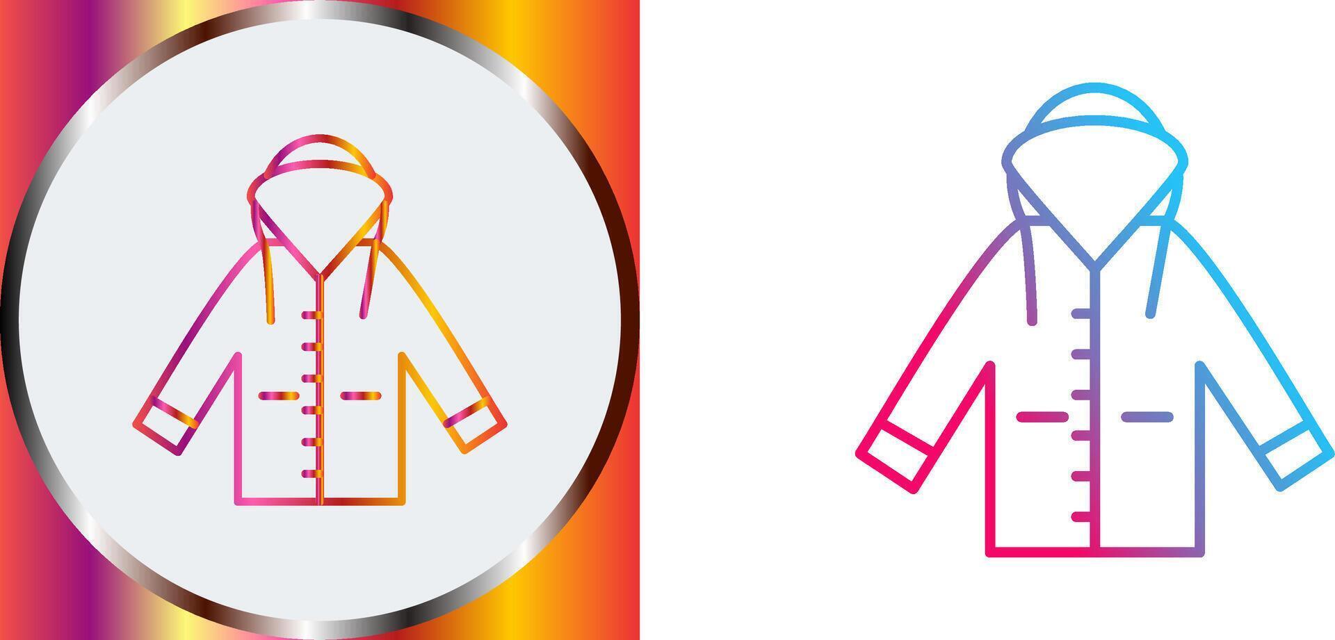 Raincoat Icon Design vector