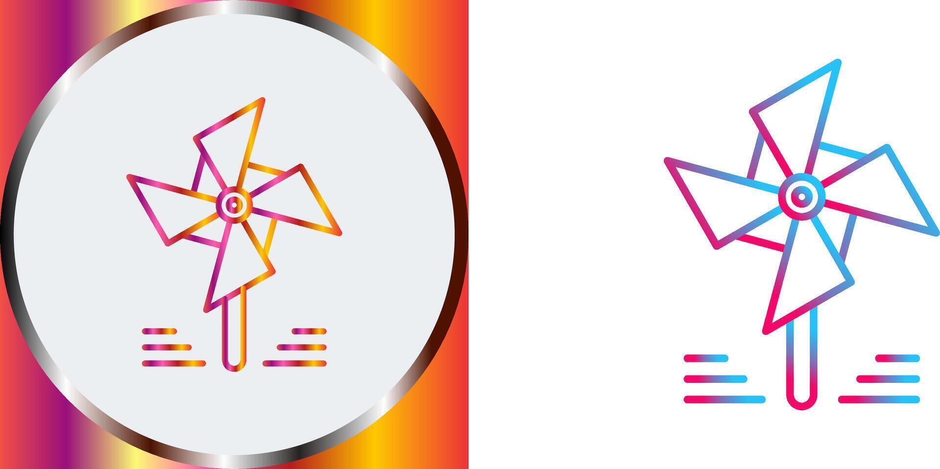 Pinwheel Icon Design vector