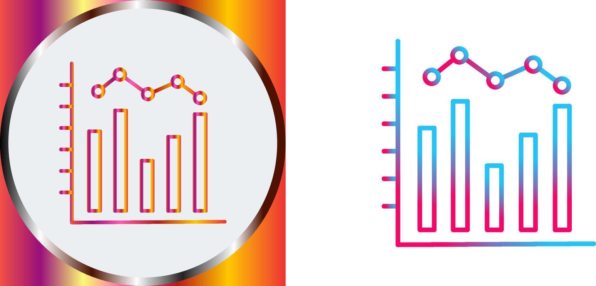 Histogram Icon Design vector