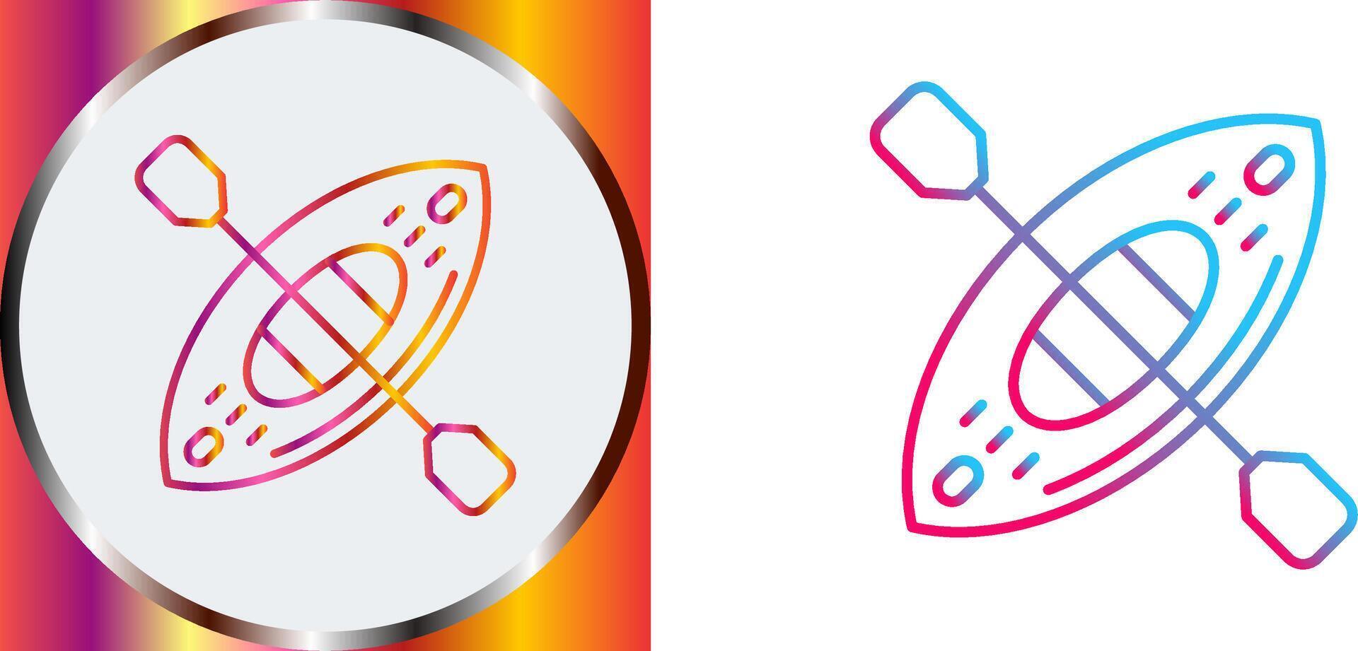 Kayak Icon Design vector