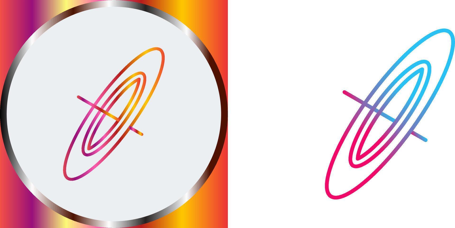 Black Hole Icon Design vector